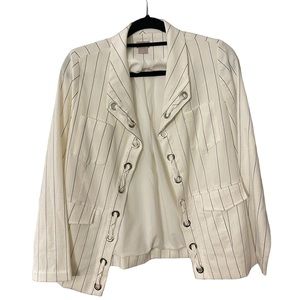 Chico’s pin striped casual blazer size 4/6 🤩